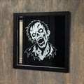 Zombie Engraved Glass Mirror | Halloween Horror Wall Decor