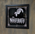 Nosferatu Count Orlok Framed Glass Mirror | Gothic Vampire Vinyl Wall Decor