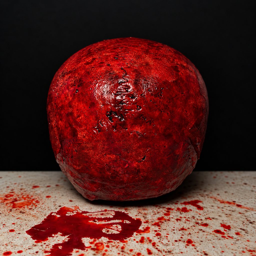 Realistic Gory Human Skull Prop | Bloody Gore Halloween Decor