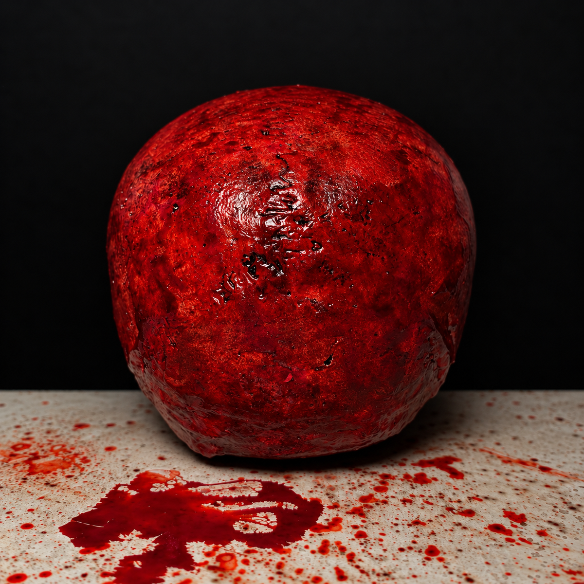 Realistic Gory Human Skull Prop | Bloody Gore Halloween Decor